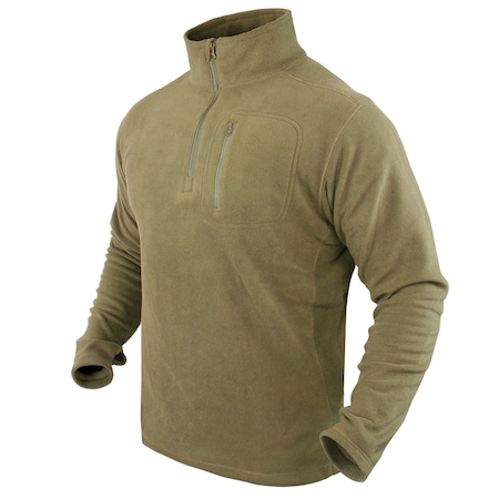 Condor Outdoor Products QUARTER ZIP PULLOVER, COYOTE BROWN, L 607-498-L